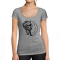 ULTRABASIC - Graphic Women's Veni Vidi Vici T-Shirt Printed Letters Grey Marl