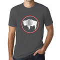 Graphic Men's Wyoming Flag T-Shirts White Print Tee Mouse Grey