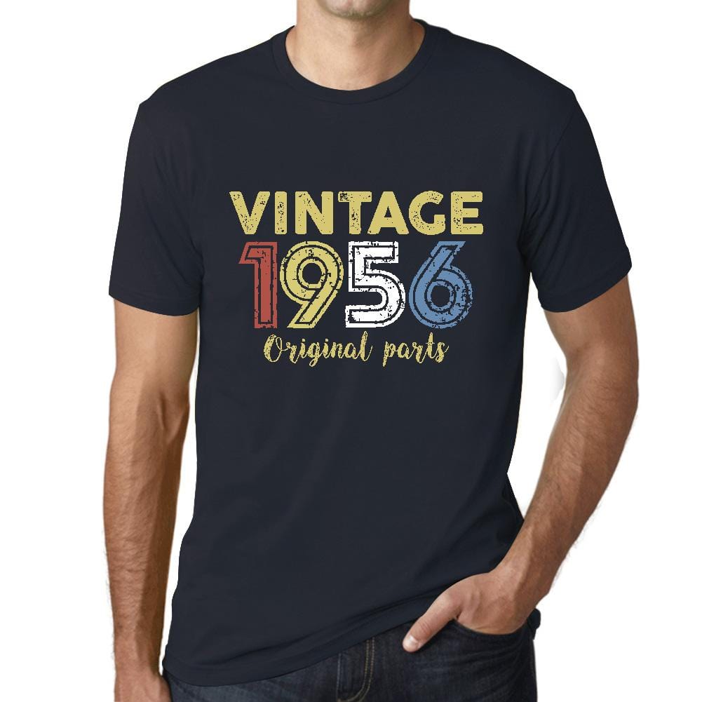 ULTRABASIC - Graphic Printed Men's Vintage 1956 T-Shirt Navy - Ultrabasic