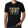 ULTRABASIC - Graphic Printed Men's Vintage 1972 T-Shirt Deep Black