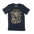 Men's T-Shirt We All Shine On Like Moon Inspirational Gift For Men Graphic Tee Shirt