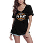 ULTRABASIC Women's V-Neck T-Shirt Happy Pi Day - Math Lover Tee Shirt