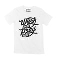 Men's T-Shirt Work Hard Pray Hard Shirt Inspirational Shirt Vintage Apparel