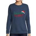 ULTRABASIC - <span>Graphic</span> <span>Women's</span> Serious Clark Weihnachts-Sweatshirt, <span>Weihnachtsgeschenkideen</span> , Denim