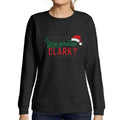 ULTRABASIC - Graphic Women's Serious Clark Christmas Sweatshirt Xmas Gift Ideas Deep Black