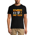 ULTRABASIC Men's Novelty T-Shirt Zombies Hate Fast Food - Funny Runner Tee Shirt