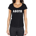 abord, French Dictionary, Women's Short Sleeve Round Neck T-shirt 00010
