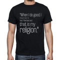 Abraham Lincoln quote t shirts,"When I do good, I feel",t shirts men,black