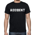 accident , white letters, Men's Short Sleeve Round Neck T-shirt 00007