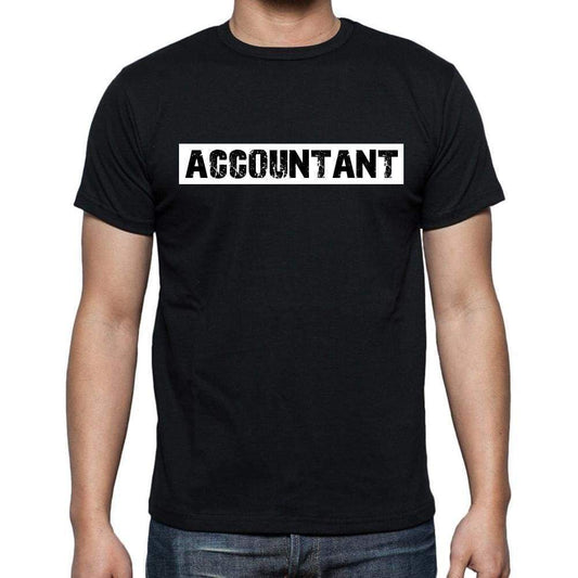 Accountant T Shirt Mens T-Shirt Occupation S Size Black Cotton - T-Shirt