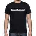 Accounts Assistant t shirt, mens t-shirt, occupation, S Size, Black, Cotton