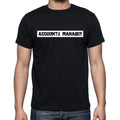 Accounts Manager t shirt, mens t-shirt, occupation, S Size, Black, Cotton