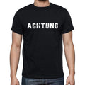 achtung, Men's Short Sleeve Round Neck T-shirt