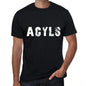 Acyls Mens Retro T Shirt Black Birthday Gift 00553 - Black / Xs - Casual