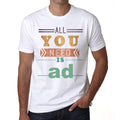 ad, Men's Short Sleeve Round Neck T-shirt 00025
