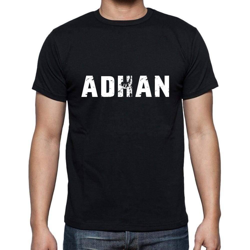 Adhan Mens Short Sleeve Round Neck T-Shirt 5 Letters Black Word 00006 - Casual