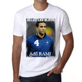Adil RAMI, France, Les Aquas T-shirt, Euro 2016 Tshirt, Men's White tee, 100% Cotton 00184