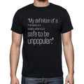Adlai E. Stevenson Jr. quote t shirts,"My definition o",t shirts men,black
