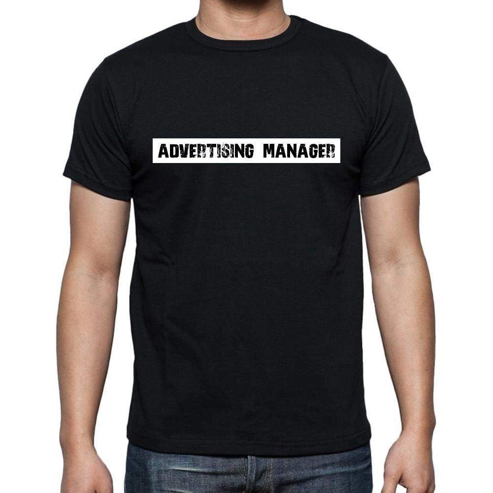 Advertising Manager T Shirt Mens T-Shirt Occupation S Size Black Cotton - T-Shirt