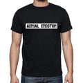 Aerial Erector t shirt, mens t-shirt, occupation, S Size, Black, Cotton