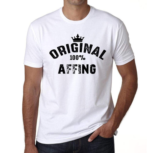 Affing 100% German City White Mens Short Sleeve Round Neck T-Shirt 00001 - Casual