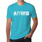 Afford Mens Short Sleeve Round Neck T-Shirt - Blue / S - Casual