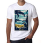 Agadir Pura Vida Beach Name White Mens Short Sleeve Round Neck T-Shirt 00292 - White / S - Casual