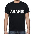 agamic ,Men's Short Sleeve Round Neck T-shirt 00004