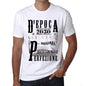 Aged to Perfection, Italian, 2030, White, Men's Short Sleeve Round Neck T-shirt, gift t-shirt 00357 - Ultrabasic