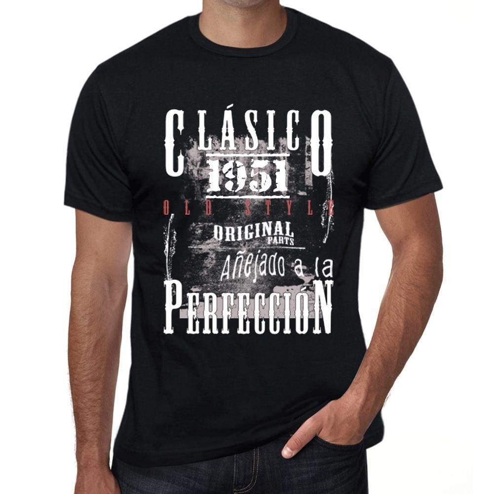 Aged To Perfection, Spanish, 1951, Black, Men's Short Sleeve Round Neck T-shirt, gift t-shirt 00359 - Ultrabasic