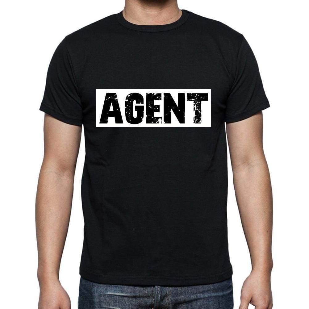 Agent T Shirt Mens T-Shirt Occupation S Size Black Cotton - T-Shirt