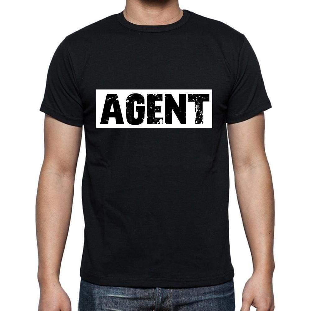 Agent T Shirt Mens T-Shirt Occupation S Size Black Cotton - T-Shirt