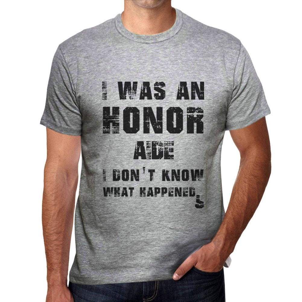 Aide What Happened Grey Mens Short Sleeve Round Neck T-Shirt Gift T-Shirt 00319 - Grey / S - Casual