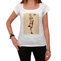 Air Force Pin Up, White Women's T-shirt, 100% cotton 00212