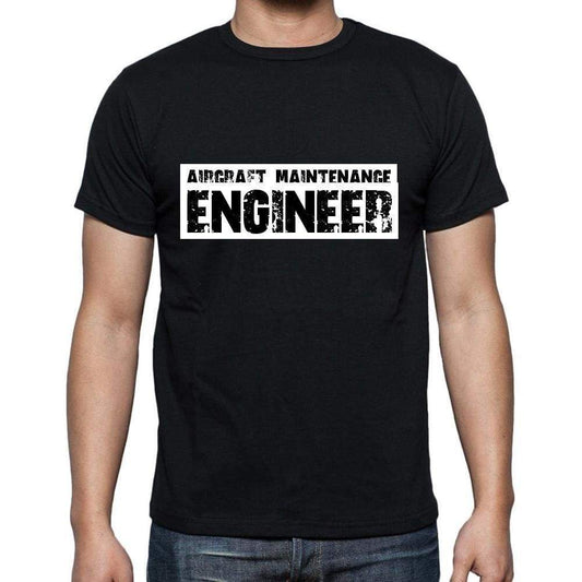 Aircraft Maintenance Engineer T Shirt Mens T-Shirt Occupation S Size Black Cotton - T-Shirt