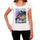 Aksa Beach Name Palm White Womens Short Sleeve Round Neck T-Shirt 00287 - White / Xs - Casual