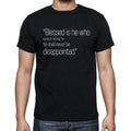 Alexander Pope quote t shirts,"Blessed is he who expec",t shirts men,black