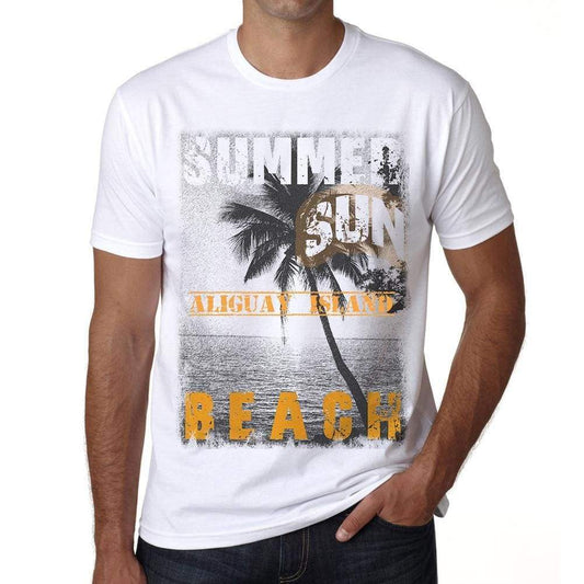 Aliguay Island Mens Short Sleeve Round Neck T-Shirt - Casual