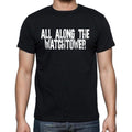 All Along The Watchtower , white letters, Men's Short Sleeve Round Neck T-shirt 00007