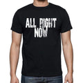 All Right Now , white letters, Men's Short Sleeve Round Neck T-shirt 00007