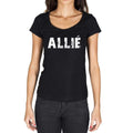 allié, French Dictionary, Women's Short Sleeve Round Neck T-shirt 00010