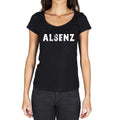 alsenz, German Cities Black, Women's Short Sleeve Round Neck T-shirt 00002