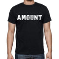 Menge, weiße Buchstaben, Herren-Kurzarm-Rundhals-T-Shirt 00007