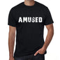 Amused Mens Vintage T Shirt Black Birthday Gift 00554 - Black / Xs - Casual
