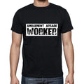Amusement Arcade Worker t shirt, mens t-shirt, occupation, S Size, Black, Cotton