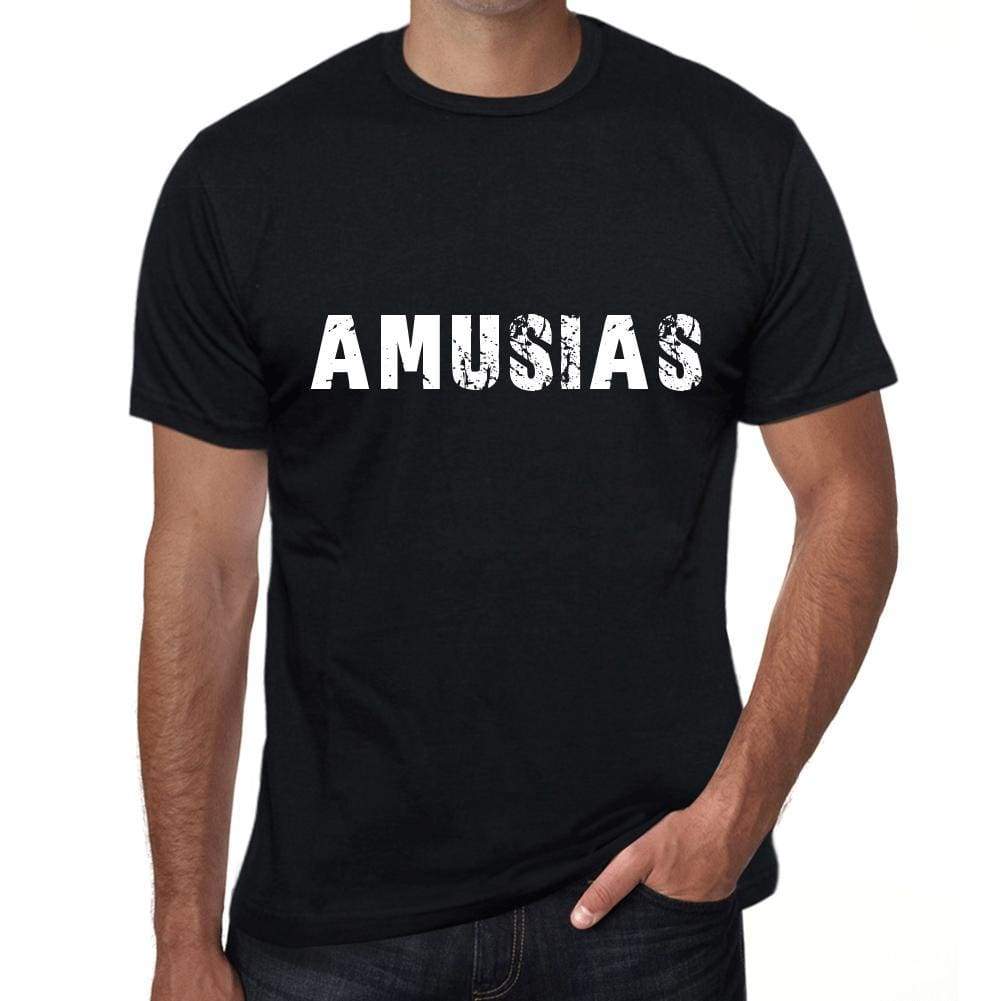 Amusias Mens Vintage T Shirt Black Birthday Gift 00555 - Black / Xs - Casual