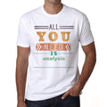 Analyse, Herren-Kurzarm-Rundhals-T-Shirt 00025