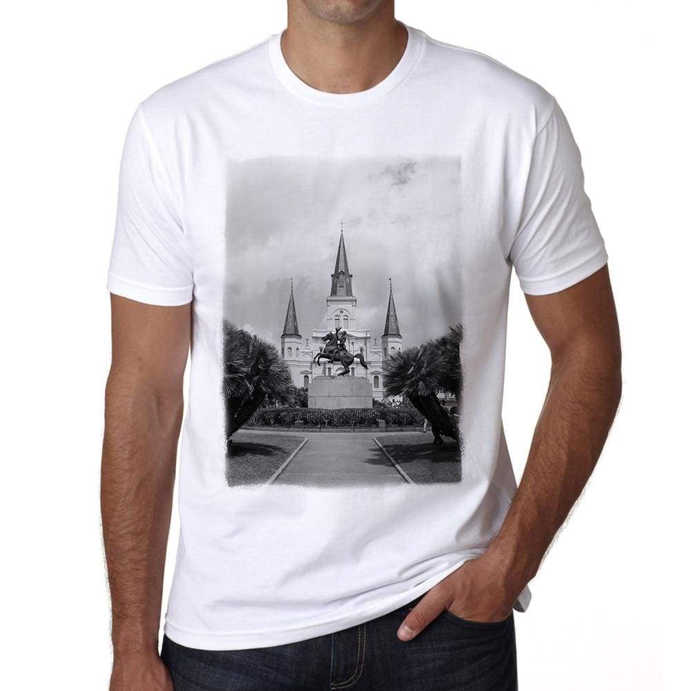 Andrew Jackson Monument Mens Short Sleeve Round Neck T-Shirt