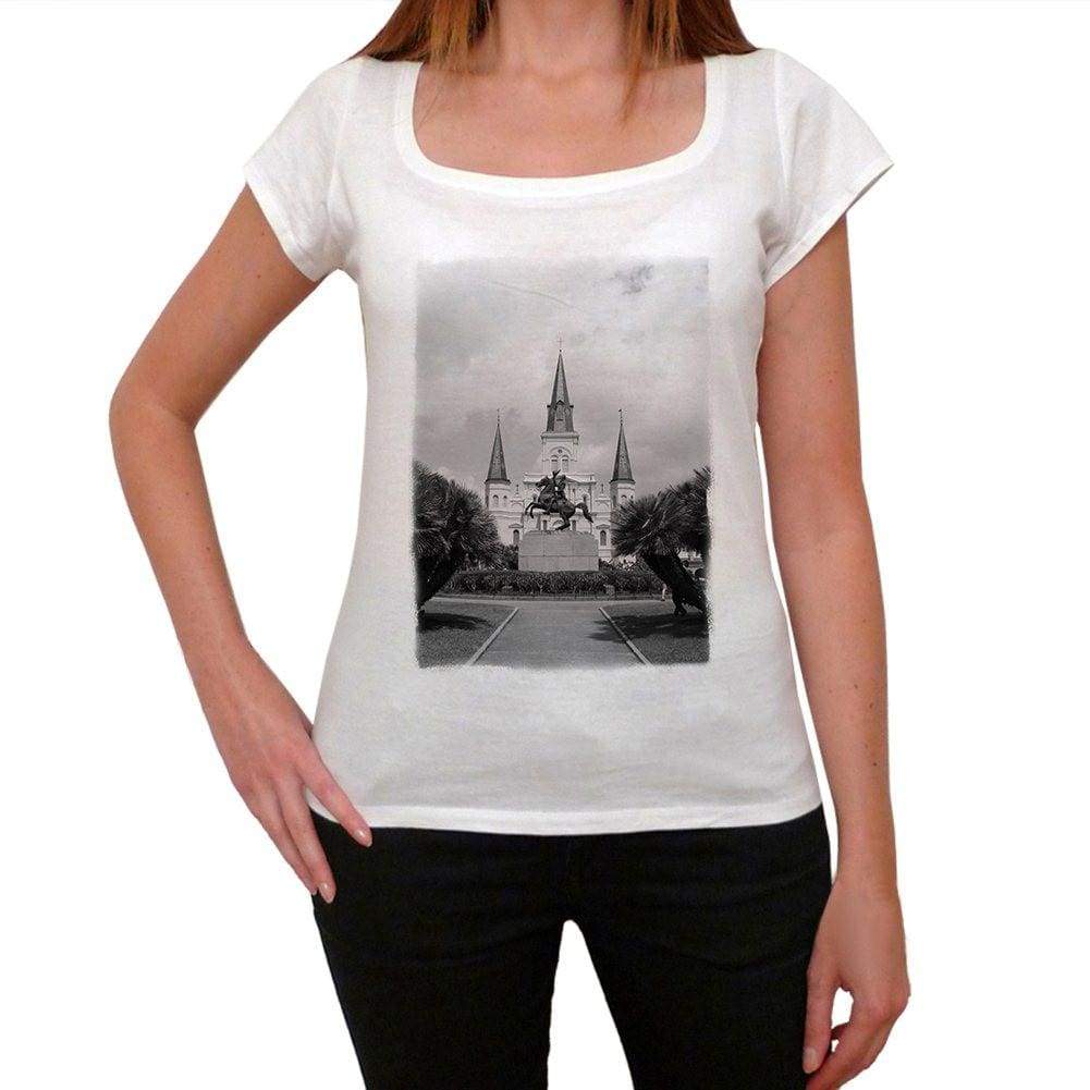 Andrew Jackson Monument Womens Short Sleeve Round Neck T-Shirt 00111