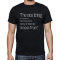 Andrew S. Tanenbaum quote t shirts,"The nice thing abo",t shirts men,black